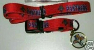 JUEGO DE MASCOTAS FLORIDA PANTHERS COLLAR DE PERRO CORREA ETIQUETA DE IDENTIFICACIÓN MEDIANA GRANDE - Imagen 1 de 4