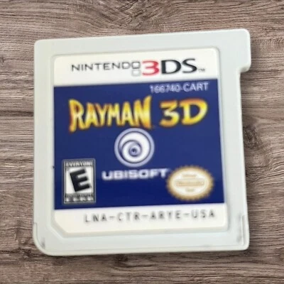 Rayman 3D (Nintendo 3DS, 2011) - Cartridge Only Authentic & Tested 3DS Game - Image 1 of 2