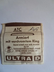 Uhrglas - Armbanduhr - Flume - Ultra D - ATC Armiert mit Chrom Ring - v. Größen - Bild 1 von 1