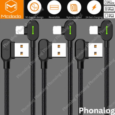 3x Mcdodo 90 Degree Elbow USB Cable Charger Cord 4/6/10FT For iPhone 14 13 12 11 - Image 1 of 4
