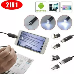 Endoskop Inspektionskamera LED Mikro Mini Wasserdicht für And-Android/PC - Bild 1 von 11