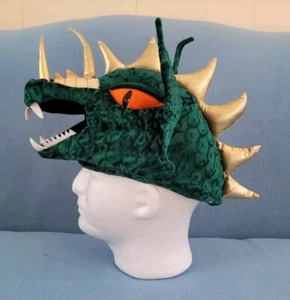 Little Daydreamers Childs Dragon Hat 14" Green Gold w/Size Adjuster - Elope Inc. - Bild 1 von 11
