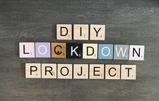DIY Paint Your Own Giant Big Scrabble Letters Family Wallart Lockdown Project