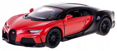 KINSMART 1:32 AUTO DIE CAST BUGATTI CHIRON SUPERSPORT ROSSO E NERO  ART KT5423WR - Immagine 1 di 4