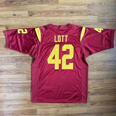 Ronnie Lott #42 USC Trojans Nike College Football Jersey *RARE* Size 52 / XL - Image 1 of 4