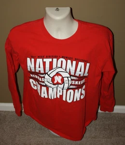 2017 Nebraska Cornhuskers Volleyball National Champions Langarmshirt Large - Bild 1 von 3
