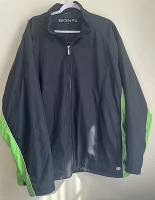 KENPO Men’s Jacket Green & Black 2xl Lined, Wind And Rain Resistant - Image 1 of 4