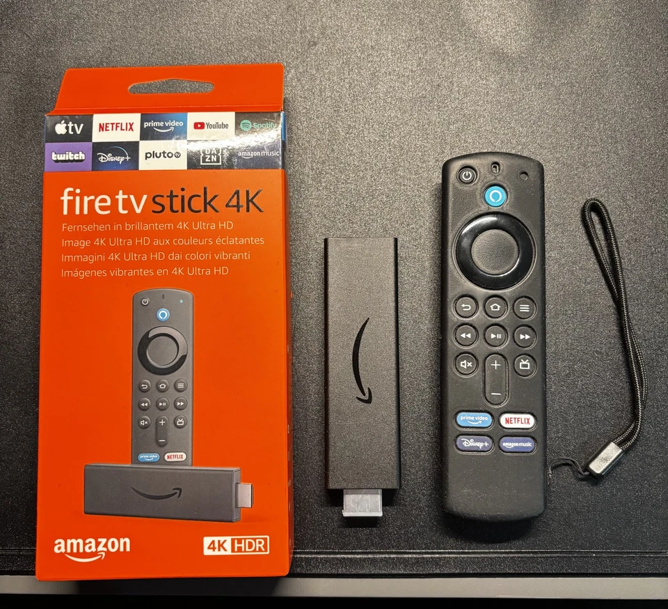 Amazon Fire TV Stick 4K mit Alexa Sprachfernbedienung - Schwarz (53-008357) - Bild 1 von 1