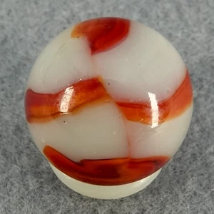 Marbles: PELTIER GLASS COMPANY, Red Zebra. 21/32". Mint (-) (9.1). (B1005) - Picture 1 of 5