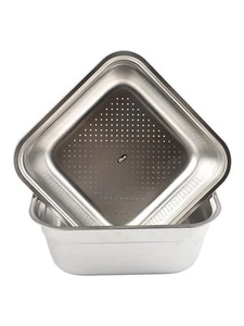 Stainless Steel Flat Bottom Basin with Square Filter for Effortless Maintenance - Picture 1 of 15