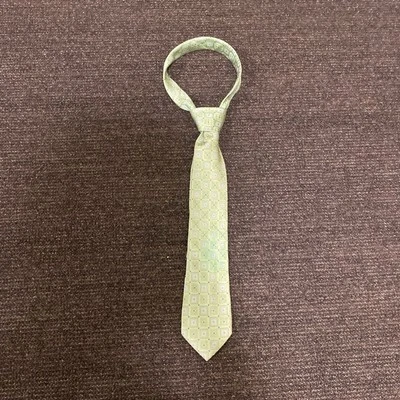 Green and White Silk Michel Kors Tie. - Image 1 of 3