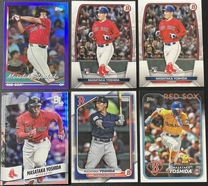 Lote de 6 tarjetas de béisbol Masatake Yoshida Boston Red Sox Rookie RC, lámina y más - Imagen 1 de 6