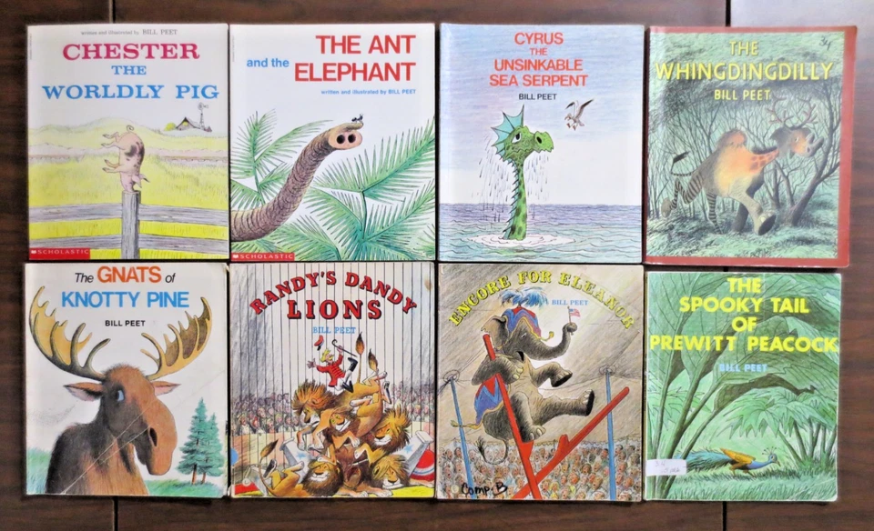 Lot of 8 Books BY BILL PEET Vintage Paperbacks CHESTER THE WORLDLY PIG - Image 1 of 4