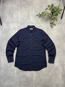 Camisa para hombre Burberry azul marino a cuadros talla 16/41 - Imagen 1 de 18