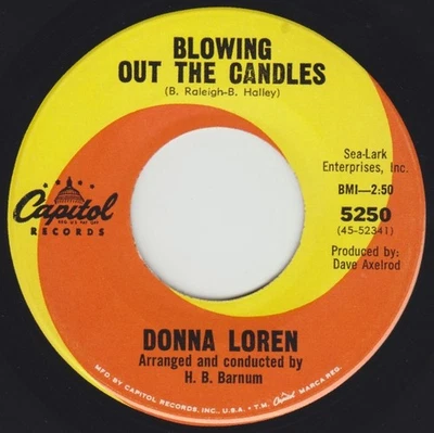 Donna Loren: Blowing Out The Candles / Just A Little Girl CAPITOL Northern Soul Foto 1 de 2