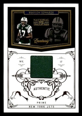 Camiseta Braylon Edwards 2010 Playoff National Treasures Century Prime #/50 ESE Foto 1 de 2