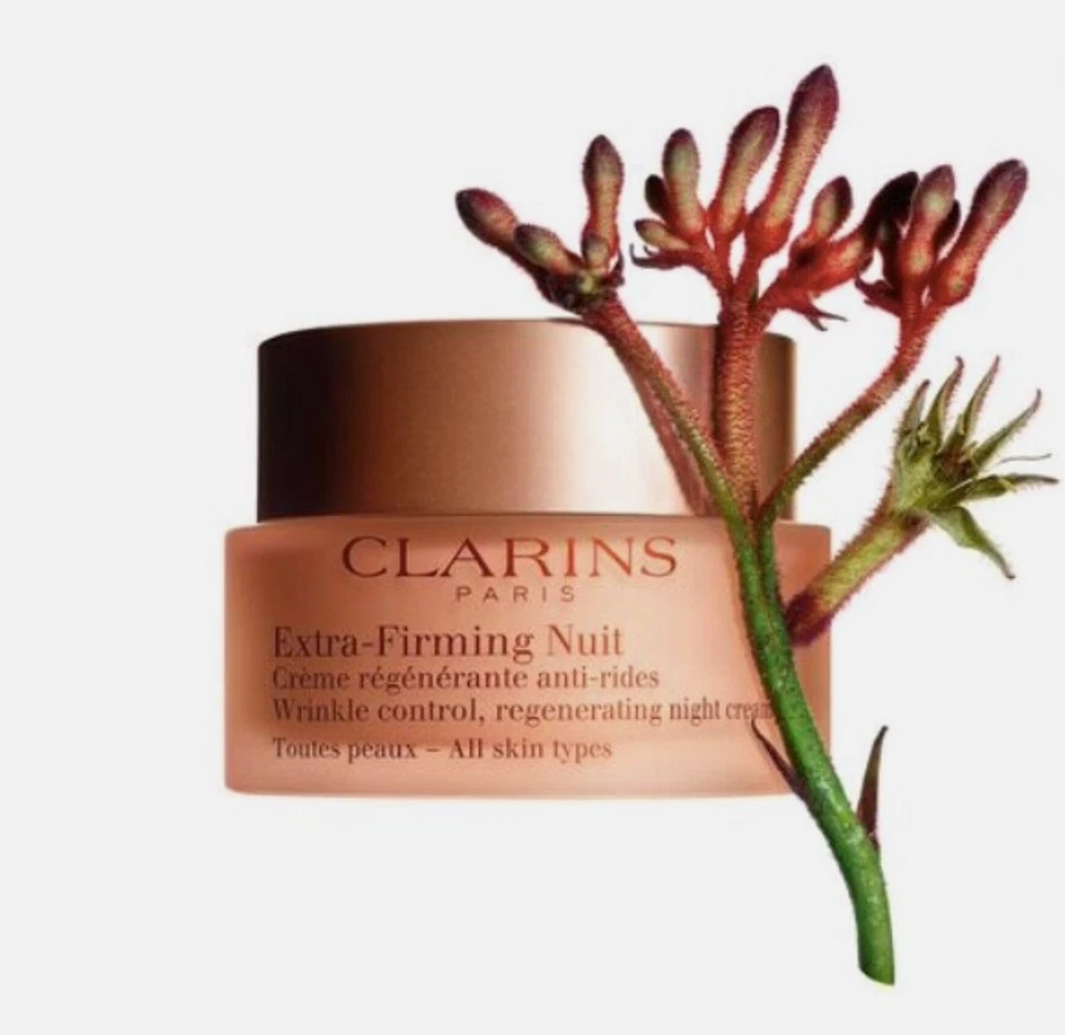 Clarins Extra Firming Nuit Wrinkle Control Night Cream Dry Skin1.7oz /50ml#8930
