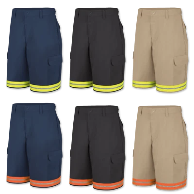 Brand New Red Kap Reflective Cargo Work Shorts Men's Hi Vis Industrial Uniform - Image 1 of 4