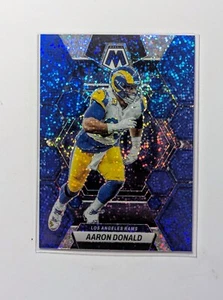 2023 Mosaic Blue Sparkle Prizm Aaron Donald /96 #139 SP - Bild 1 von 3
