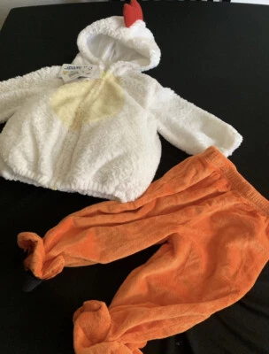 Мини носить курица петух куртка и оранжевый брюки костюм 12 месяцев - Изображение 1 из 4