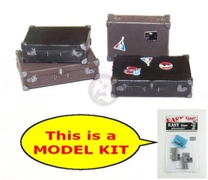 Plus Model 1/35 Hard Shell Suitcases w/Metal Corners WWII (4 luggages) EL061 - Picture 1 of 1