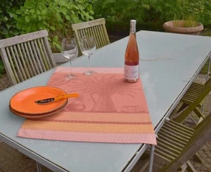 Geschirrtuch Baumwolle Jacquard 50x70 cm terrakotta Lavendelmotive Frankreich - Bild 1 von 5