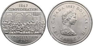 Kanada - Canada 1 Dollar 1982 - Confederation Constitution 1867 - X - Bild 1 von 1