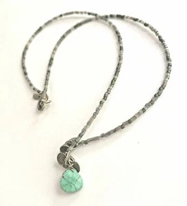 Collar Howlite Silpada Plata Esterlina 925 Semilla Brillante Fresca Cuentas N2325 - Imagen 1 de 12