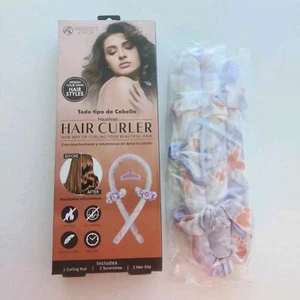 Confezione Fascia Curling Bacchetta Senza Calore Arricciacapelli Lunghi Rulli Raso Senza Calore Sle - Foto 1 di 7