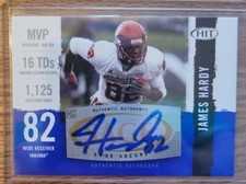 JAMES HARDY 2008 SAGE HIT BLUE #A28 ROOKIE AUTOGRAPH INDIANA HOOSIERS RC SP 