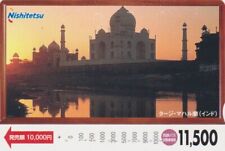 JAPAN Map - Site INDIA - MAUSOLEE TAJ MAHAL & Sunset - INDIA rel JAPAN card