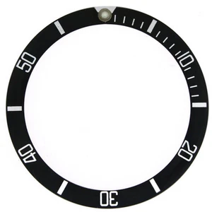 Bezel Insert fits ROLEX Sea Dweller Black Silver 16660 - Picture 1 of 2