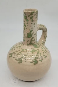 ThriftCHI ~ Vintage Stoneware Jug - Mohawk Liqueur Bottle Green Speckled Glaze - Picture 1 of 9