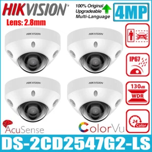 Cámara IP domo Hikvision DS-2CD2547G2-LS 4MP Acusense ColorVu audio y alarma 1-4 piezas - Imagen 1 de 6