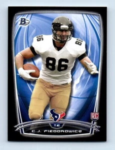 2014 Bowman Rookies Black C.J. Fiedorowicz Rookie Houston Texans #72 - Picture 1 of 2