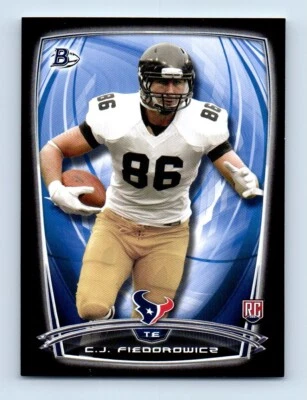 2014 Bowman Rookies Black C.J. Fiedorowicz Rookie Houston Texans #72 - Image 1 of 2