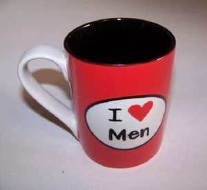 I Heart Men Mug - Picture 1 of 2
