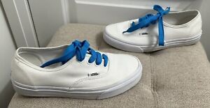 Vans Classic White Canvas Low Ankle Top Shoes Sneakers Women’s Size 7.5