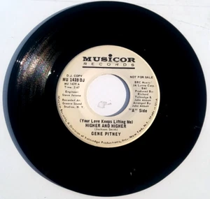 GENE PITNEY- Higher And Higher/Beautiful Sounds- Vinyl 45rpm MU 1439 DJ PROMO - Picture 1 of 4