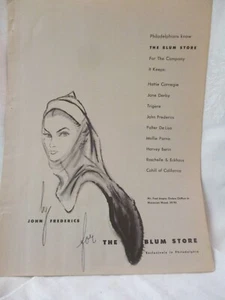 Antique 1930's Advertisement Blum Store Philadelphia Fashions - Picture 1 of 5