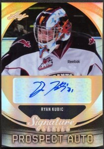2015-16 LEAF SIGNATURE SERIES HOCKEY PROSPECT AUTOGRAPH RYAN KUBIC