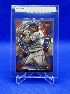 2023 Bowman's Best - Refractor #60 Josh Jung RC Rangers - Picture 1 of 2