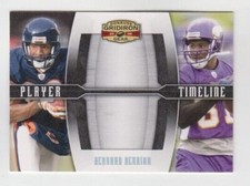 Bernard Berrian 2008 DONRUSS GRIDIRON GEAR PLAYER TIMELINE SILVER HOLOFOIL /250 