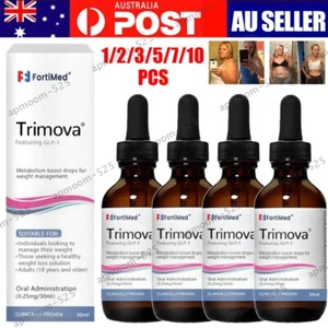 1-10pcs Trimova Drops Natural GLP-1 Supplement for Men & Women 30 ml - Picture 1 of 15