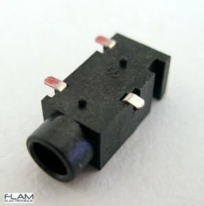 Connecteur à souder Jack 3,5mm Audio Stereo femelle/Female Jack connector 3 pins - Foto 1 di 11