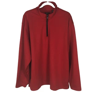 Izod XFG 1/4 Zip Pullover Sweatshirt Men's XL Red Long Sleeve Golf (Flaw-Read) - Picture 1 of 10