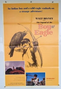 Póster original de la primera película Walt Disney LA LEYENDA DEL NIÑO Y EL ÁGUILA - Imagen 1 de 1