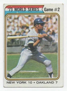 Willie Mays 1974 Topps World Series #473 w/top loader rigid sleeve (METS) - Picture 1 of 2