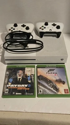 X Box One S Video Game Console 2 Controllers 2 Games And Power Cord... - Image 1 of 4