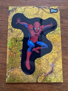2025 Topps Marvel Comic Book Heroes 1975 Spider-man Gold Mini-Diamond #073/199 - Picture 1 of 5